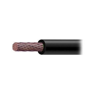 Cable de Cobre Recubierto THW-LS Calibre 4/0 AWG 19 Hilos Color Negro (1 metro).