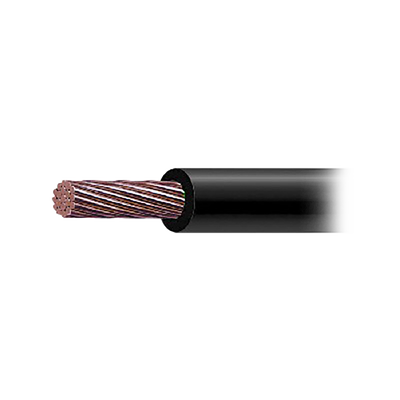 Cable de Cobre Recubierto THW-LS Calibre 2/0 AWG 19 Hilos Color Negro (1 metro).