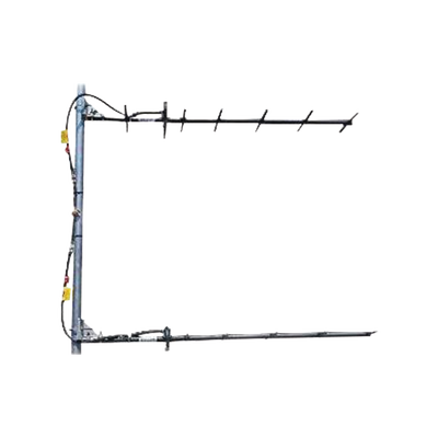 Antena Yagi Doble Direcional de 7 elementos, 403-430 MHz, 12.5 dB, 27 MHz, 250 Watt, N Macho.