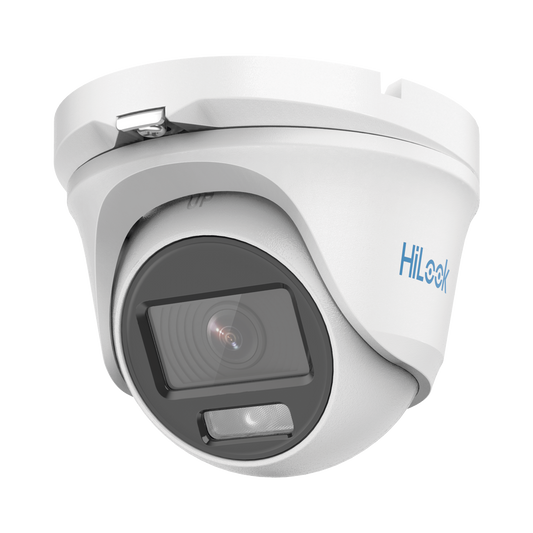 Turret TURBOHD 1080p / Imagen a color 24/7 / METAL / Lente 2.8 mm  / Luz blanca 20 mts / IP66 / TVI-AHD-CVI-CVBS