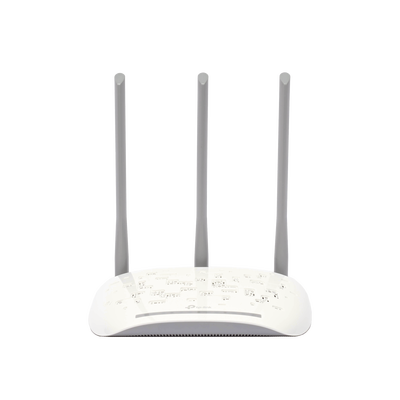 Punto de acceso / Repetidor Wi-Fi, 2.4 GHz, 450 Mbps, 3 antenas externas omnidireccional, 1 Puerto WAN 10/100 Mbps