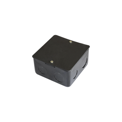 Caja de registro de acero galvanizado, 10x10 cm, Color Negro (11000-00000)