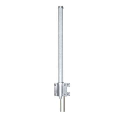 Antena omnidireccional, rango de frecuencia (2.4 GHz), ganancia 6 dBi, conector N-Hembra, Dimensiones 3.8 x 58 cm / Peso 1.4 kg