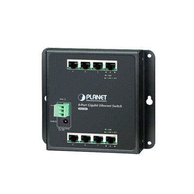 Switch Industrial no administrable de Pared de 8 puertos Gigabit